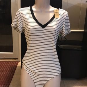 American eagle striped bodysuit